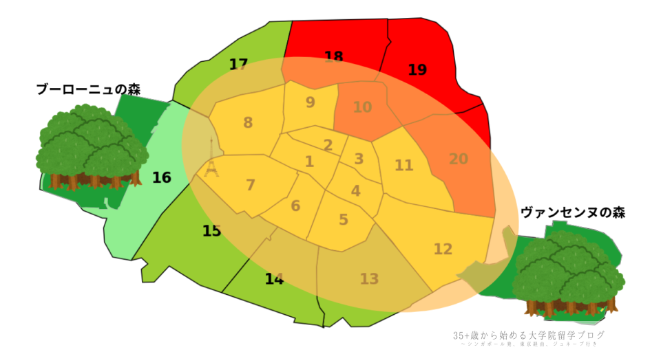 パリの治安マップ（要注意）