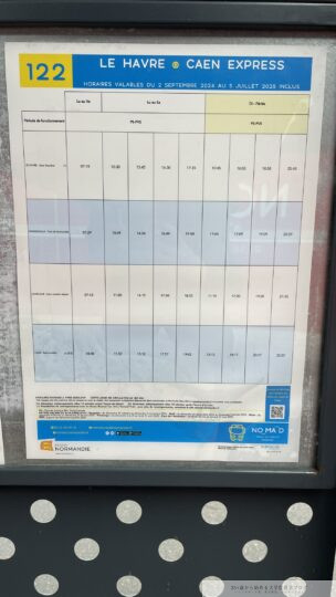 122番バスの時刻表